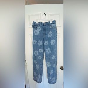 Printed Zara jeans